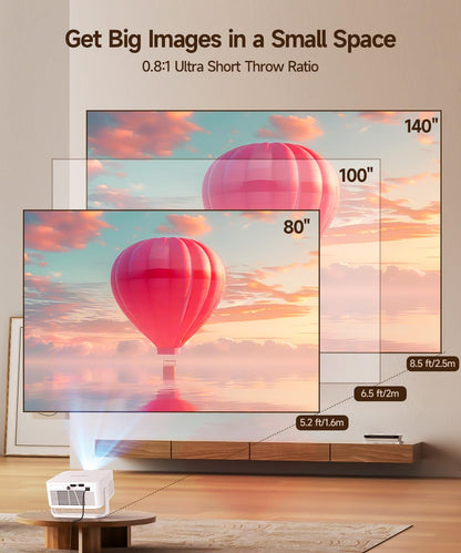 Magcubic HY300max Mini Beamer - Android 14 4K WiFi 6 Autofokus