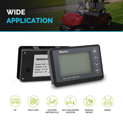 Renogy Batteriewächter 500A – 12-48V Batteriemonitor