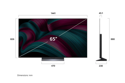 LG OLED65C5ELB 4K OLED evo AI TV 65 Zoll Modell 2025