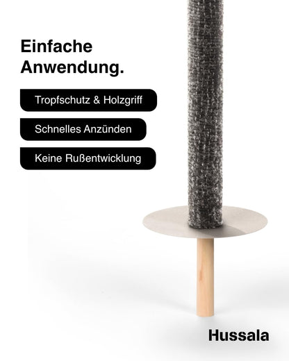 Hussala Diamond Wachsfackeln 50 Stk. – 90 Min. Brenndauer
