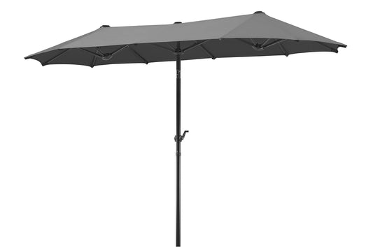 Schneider Sonnenschirm Salerno Anthrazit 320x150cm. Rechteckiger anthrazitfarbener Schirm. Schützt vor Sonne und UV-Strahlung im Außenbereich.