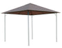 QUICK STAR Ersatzdach für Pavillon 3x3 m, Taupe/Beigegrau RAL 7006 mit Lüftungsschlitzen