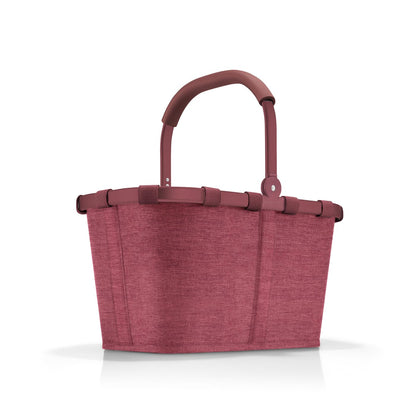 reisenthel carrybag twist maroon Einkaufskorb mit Innentasche, 22 l