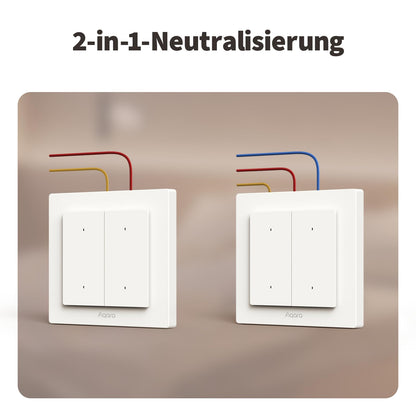 Aqara Lichtschalter H2 EU – Smarter Wandschalter mit Thread und Zigbee