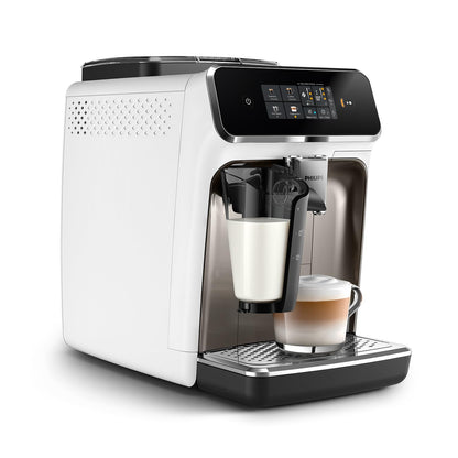 Philips 2300 Series Vollautomatische Espressomaschine – Weiss/Chrom