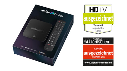 waipu.tv Box 4K Streaming Receiver – beleuchtete Fernbedienung