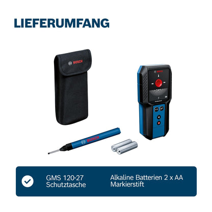 Bosch Professional GMS 120-27 Ortungsgerät - für Profis und Handwerker