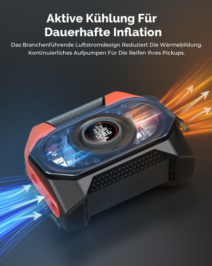 ETENWOLF Vortex S6 Elektrische Luftpumpe Akku 19200 mAh 11 Bar