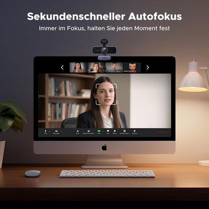 UGREEN FineCam Lite 4K Webcam mit Mikrofon und Objektivabdeckung