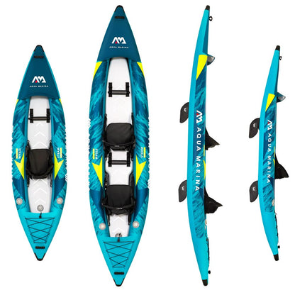 Aqua Marina Steam-412 2er Kajak aufblasbar Set - 412 cm
