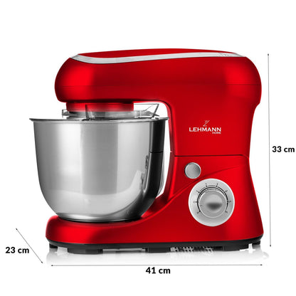Lehmann Planetarische Küchenmaschine 2200W 5L – Rot