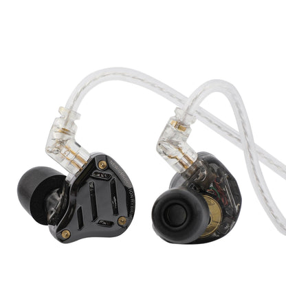 LINSOUL KZ ZS10 PRO 2 In Ear Monitor. Schwarzes, ergonomisches Gehäuse für präzises Audio-Monitoring mit Tuning und Mikrofon.