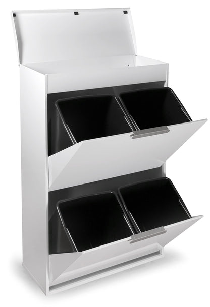 ARREGUI Ecoclas Plus CR621-E Mülltrennsystem mit Box 4x17L weiss