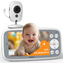 BOIFUN Babyphone mit Kamera VB616, 4 Zoll 720P Monitor, Nachtsicht – Elterneinheit mit Display und Kameraeinheit
