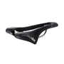SLR Superflow Rennrad Sattel Titanium Schwarz - S3. Schwarzer Rennradsattel mit Titanium-Streben. Bietet Sitzkomfort auf Rennrädern.