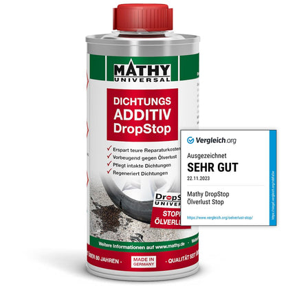 MATHY DropStop Dichtungs-Additiv gegen Ölverlust – 3x 250ml Pack