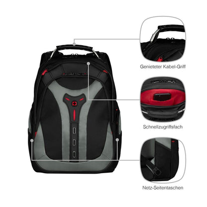 WENGER Pegasus Laptop-Rucksack für Notebook 17 Zoll 25l - Grau