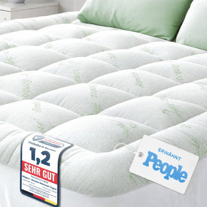 Niagara Sleep Solution Matratzentopper Bambusviskose 140 x 200 cm – weiche, atmungsaktive Matratzenauflage