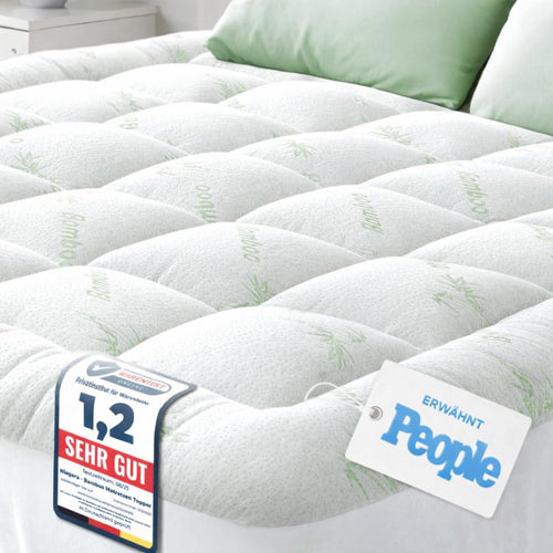 Niagara Sleep Solution Matratzentopper Bambusviskose 140 x 200 cm – weiche, atmungsaktive Matratzenauflage
