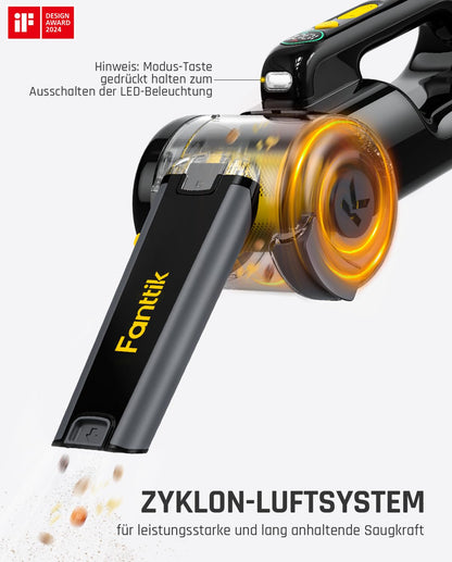 Fanttik Fold V10 APEX Akku-Handstaubsauger, 17 kPa, LED-Display