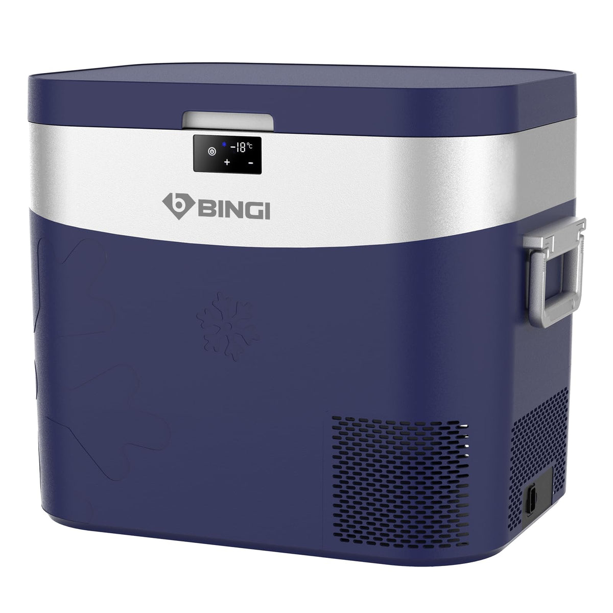 BINGI Kompressor Kühlbox 22L elektrisch für Auto, Camping und Zuhause, Touch-Bedienung mit LED-Display