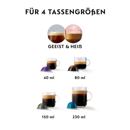 Nespresso Vertuo Pop ENV90.B Kaffeekapselmaschine, schwarz
