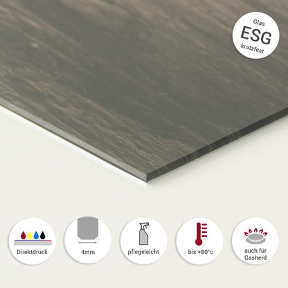 GRAZDesign Küchenrückwand Glas Kräuter – 80x50cm