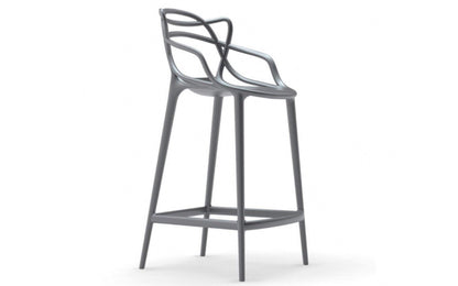 Kartell Masters Stool Hocker in Grau, 65 cm Höhe