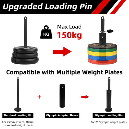 LFJ Kabelzug Latzug Trainingsgerät Home Gym – Set Latzugstange
