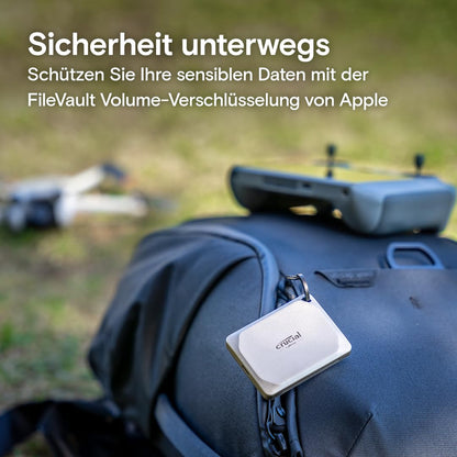Crucial X9 Pro für Mac 4TB Externe SSD, USB-C 3.2, 1050 MB/s