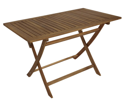DEGAMO Gartentisch Tobago 120x70 cm, Akazie geölt, klappbar, rechteckige Tischplatte aus massivem Hartholz