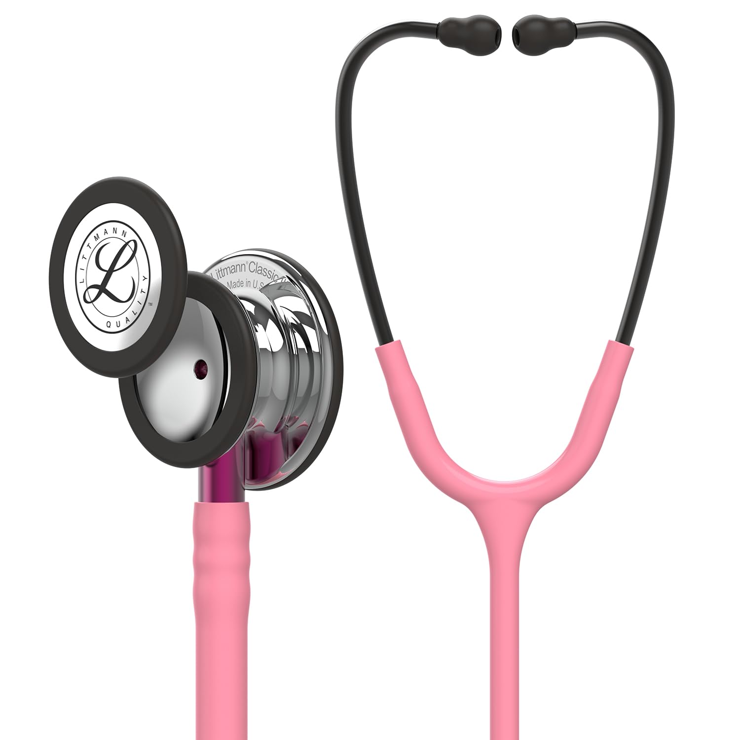 3M Littmann Classic III Stethoskop - 5962 Perlmutt Pink Hochglanz. Mit Schlauch und Bruststück zur Auskultation. 