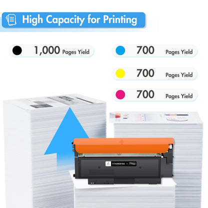 Kompatibler HP 117A Toner Set für MFP 178nwg 179fwg – 4er-Pack