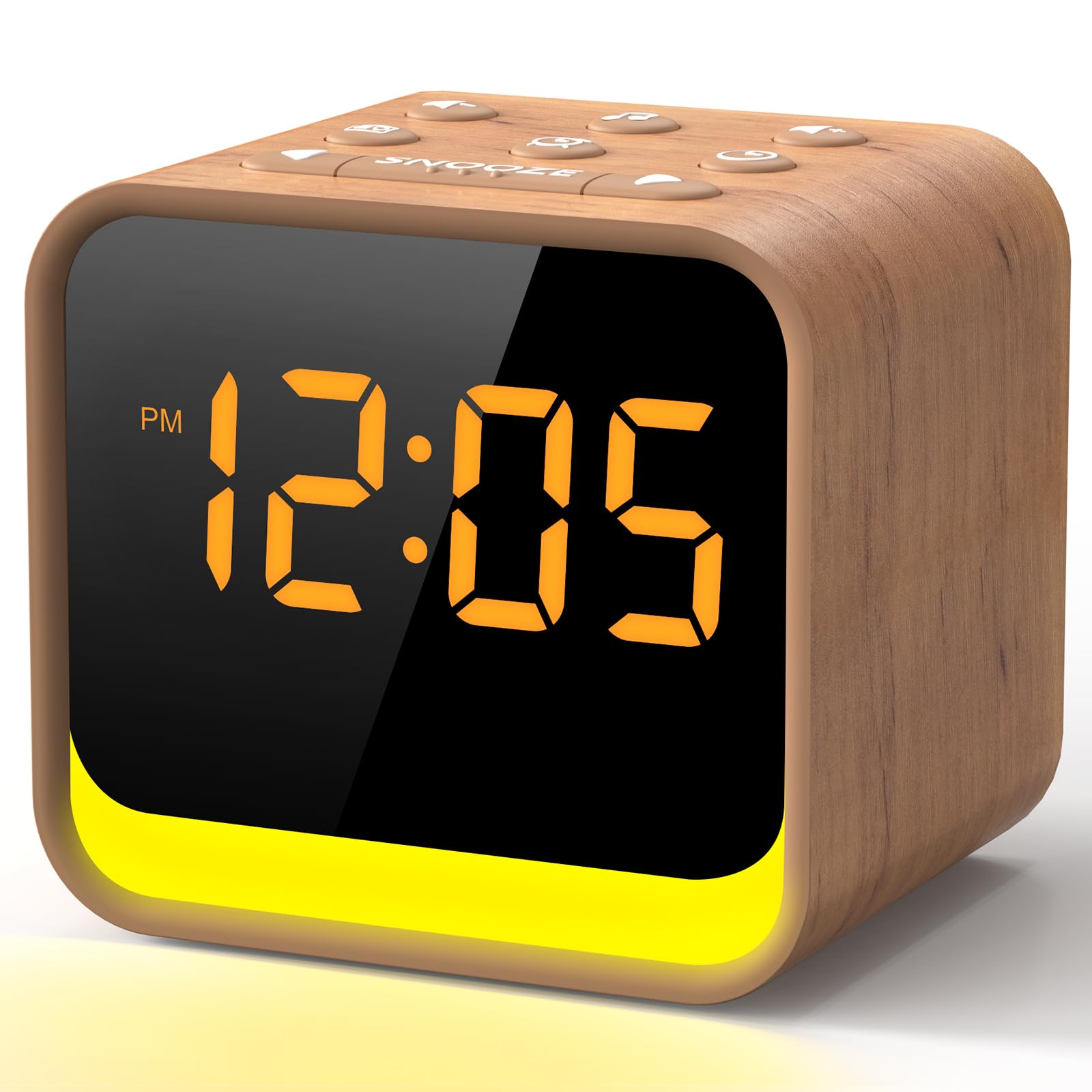 REACHER Radiowecker CR7W – Digitaler FM-Wecker mit Nachtlicht