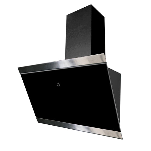 Respekta CH89060S Dunstabzugshaube schräg 60cm Schwarz. Schwarze, 60cm breite Schräghaube für effizienten Wrasenabzug.