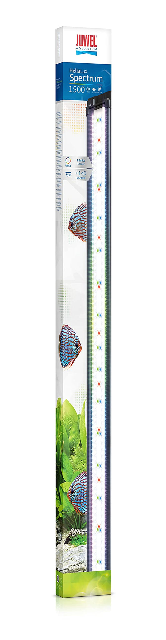 Juwel Aquarium HeliaLux Spectrum 1500 LED-Einsatzleuchte. Schlanke LED-Leiste mit Leuchtdioden zur Spektrum-Beleuchtung von Aquarien.