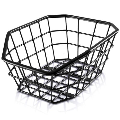 Büchel Fahrradkorb Jumbo hinten aus Aluminium, schwarz, 15 kg, Gepäckträgerkorb mit verstärkten Kanten