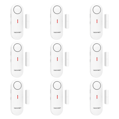 TECKNET Türalarm Fensteralarm Set, kabellose Alarmanlage, 9-teilig