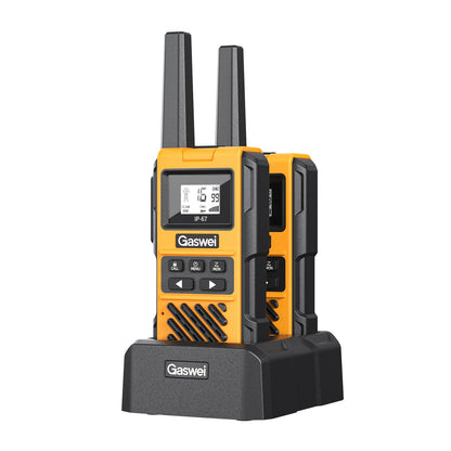 Gaswei G1pro Walkie-Talkie Set, 16 Kanäle, IP67 wasserdicht, 2 Stück