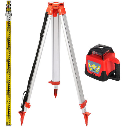 VEVOR Professional 360 Grad Rotationslaser 500m Rot Set