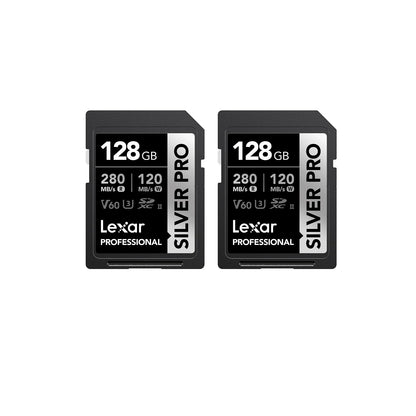 Lexar Silver PRO SD Speicherkarte - 2x128GB Kit UHS-II V60