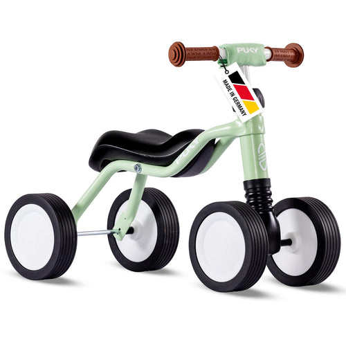 PUKY WUTSCH Lauflernrad Lauflernhilfe für Kleinkinder ab 1.5 Jahren – Pastel Green. Vierrädrig, fördert Gleichgewicht.