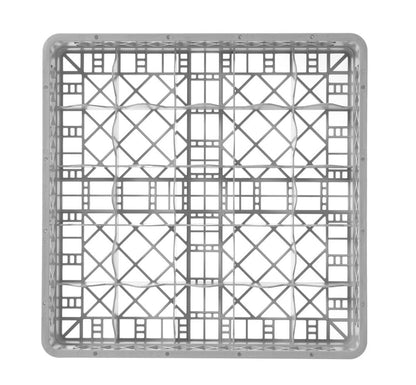 HENDI Gläserkorb 25 Fächer 50x50cm – Grau, 2er-Pack