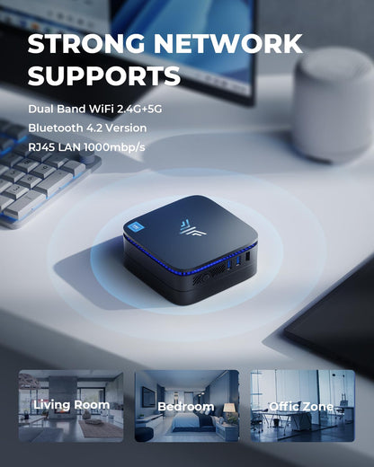 NiPoGi AK1 Plus Mini PC – Intel Alder Lake N95, 8GB RAM, 256GB SSD