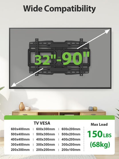 USX-MOUNT TV Wandhalterung Schwenkbar Neigbar - 32-90 Zoll