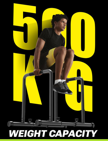 Yoleo Verstellbare Dip Barren - Robust, 500 kg Tragkraft