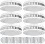 XINDUM Rauchmelder SM01, 10-Jahres-Batterie, Magnethalterung, 6er-Set, weiss