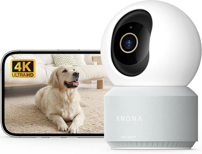 Anona Pano 4K UHD Überwachungskamera innen mit 360° Auto-Tracking und Zwei-Wege-Audio