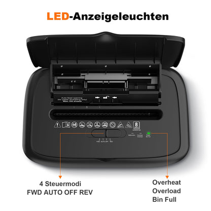 Bonsaii C231-D Aktenvernichter Mikroschnitt Auto-Feed 100 Blatt