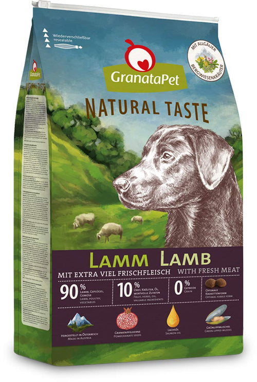 GranataPet Natural Taste Lamm Trockenfutter - getreidefrei 12 kg